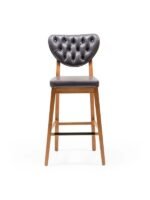 Olivya Ahşap Bar Sandalyesi