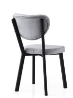 Olivya Sandalye, Siyah Metal - Görsel 8