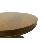 Orleans Fransız Klasik Still Yuvarlak Açılır Ceviz Masa 100x100 - Görsel 3