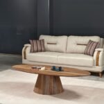 Oslo Ceviz Oval Orta Sehpa