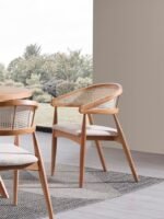 Oslo Natural Ahşap Masa Sandalye Takımı 100x100 - Görsel 5