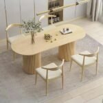 Palma İskandinav Ahşap Masa Sandalye Takımı 90x170