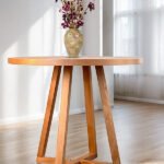 Piramid Natural Ahşap Yemek Masası 90x90