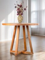 Piramid Natural Ahşap Yemek Masası 90x90