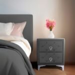 Ruby Silver Komodin, 2 Çekmeceli