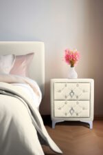 Ruby Silver Komodin, 2 Çekmeceli - Görsel 13