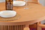 Sardes İskandinav Natural Ahşap Masa Sandalye Takımı 90x90 - Görsel 7