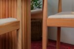 Sardes İskandinav Natural Ahşap Masa Sandalye Takımı 90x90 - Görsel 14