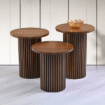 Savana İskandinav 3'lü Ahşap Zigon Sehpa