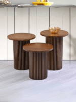 Savana İskandinav 3'lü Ahşap Zigon Sehpa