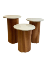 Savana İskandinav 3'lü Ahşap Zigon Sehpa - Görsel 9