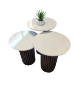 Savana İskandinav 3'lü Ahşap Zigon Sehpa - Görsel 12