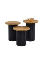 Savana İskandinav 3'lü Ahşap Zigon Sehpa - Görsel 15