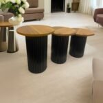 Savana İskandinav 3'lü Ahşap Zigon Sehpa - Görsel 17