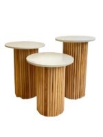 Savana İskandinav 3'lü Ahşap Zigon Sehpa - Görsel 21