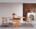 Savana Oval Ahşap Bohem Yemek Masası 90x170 - Görsel 6