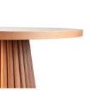 Seraphine İskandinav Natural Ahşap Masa Sandalye Takımı 110x110 - Görsel 4