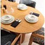 Sierra İskandinav Oval Natural Ahşap Bohem Masa 90x180 - Görsel 7