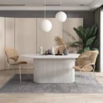 Terra Oval Natural Ahşap Bohem Masa 80x160 - Görsel 10