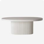 Terra Oval Natural Ahşap Bohem Masa 80x160 - Görsel 11