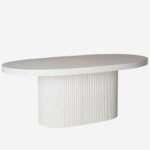 Terra Oval Natural Ahşap Bohem Masa 80x160 - Görsel 12