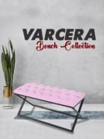 Varcera Siyah Çapraz Metal Ayaklı Bench Puf - Görsel 40