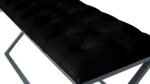 Varcera Siyah Çapraz Metal Ayaklı Bench Puf - Görsel 51