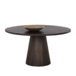 Verona Ceviz Ahşap Yemek Masası 120x120