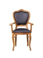 Versailes Kolçaklı Oymalı Klasik Ahşap Sandalye - Görsel 9