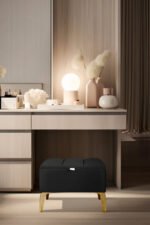 Vetra Mini Gold Royal Sandıklı Dekoratif Puf - Görsel 25