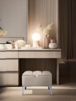 Vetra Mini Silver Royal Sandıklı Dekoratif Puf