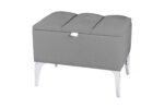 Vetra Mini Silver Royal Sandıklı Dekoratif Puf - Görsel 26