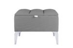 Vetra Mini Silver Royal Sandıklı Dekoratif Puf - Görsel 27
