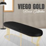 Viego Gold Smooth Bench Puf