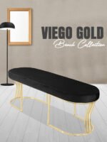 Viego Gold Smooth Bench Puf