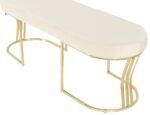 Viego Gold Smooth Bench Puf - Görsel 10