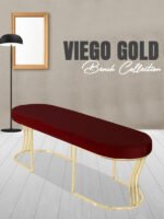 Viego Gold Smooth Bench Puf - Görsel 13
