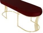 Viego Gold Smooth Bench Puf - Görsel 16
