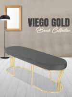 Viego Gold Smooth Bench Puf - Görsel 19