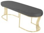 Viego Gold Smooth Bench Puf - Görsel 20