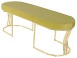 Viego Gold Smooth Bench Puf - Görsel 26