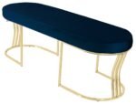 Viego Gold Smooth Bench Puf - Görsel 38