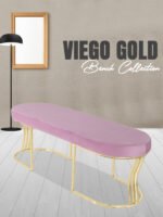 Viego Gold Smooth Bench Puf - Görsel 43