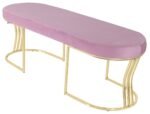 Viego Gold Smooth Bench Puf - Görsel 44