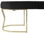 Viego Gold Striped Bench Puf - Görsel 6