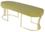 Viego Gold Striped Bench Puf - Görsel 26