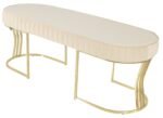 Viego Gold Striped Bench Puf - Görsel 32