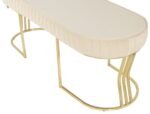 Viego Gold Striped Bench Puf - Görsel 34