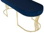 Viego Gold Striped Bench Puf - Görsel 40