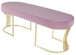 Viego Gold Striped Bench Puf - Görsel 44